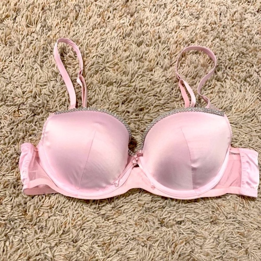 Victoria’s Secret Very Sexy Balconet Bra (34B) with Rhinestone & Bow Detailing